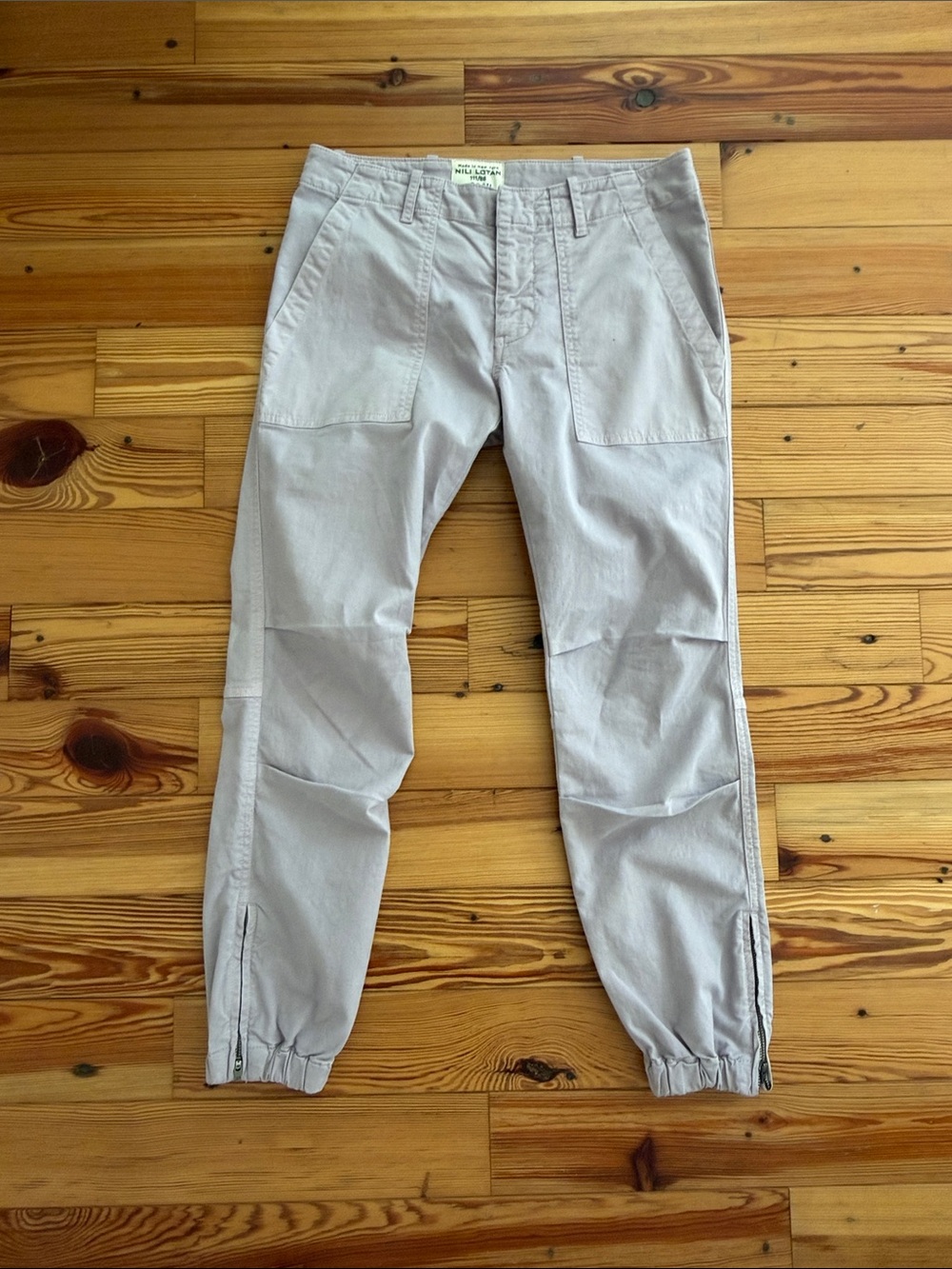 Nili Lotan Lilac Cargo Joggers - Size 2